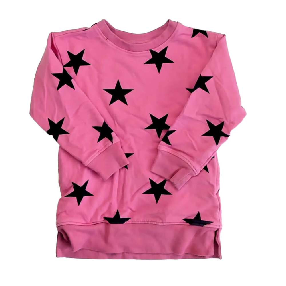 Primary.com Girls Pink Stars Long Sleeve Shirt size: 2T